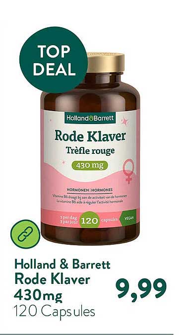 Holland & Barrett Rode Klaver 430mg 120 Capsules
