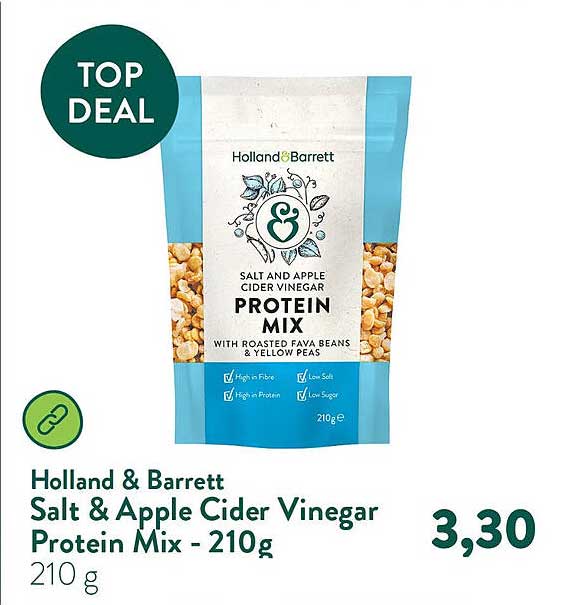 Holland & Barrett Salt & Apple Cider Vinegar Protein Mix - 210g