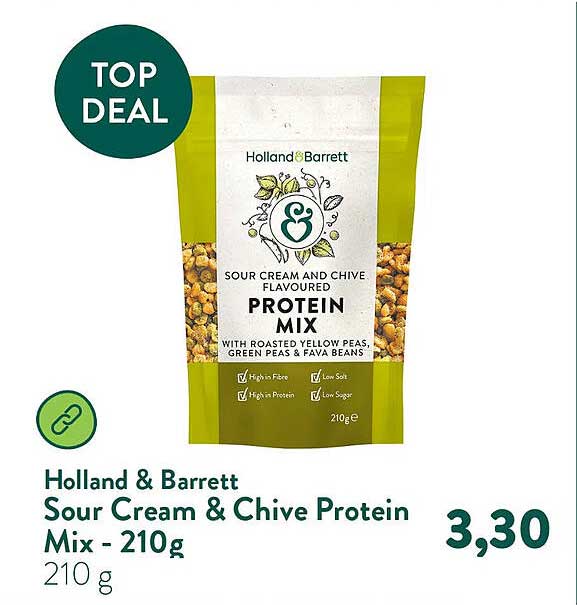 Holland & Barrett Sour Cream & Chive Protein Mix - 210g