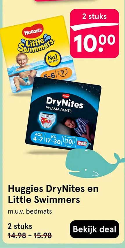Huggies DryNites en Little Swimmers