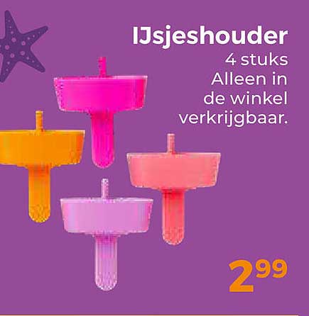 IJshouder 4 stuks Alleen in de winkel verkrijgbaar.