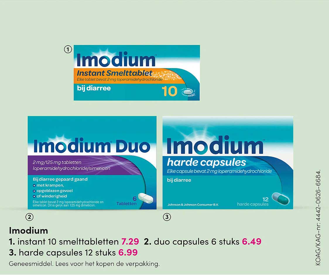 Imodium instant smelttabletten 10 stuks