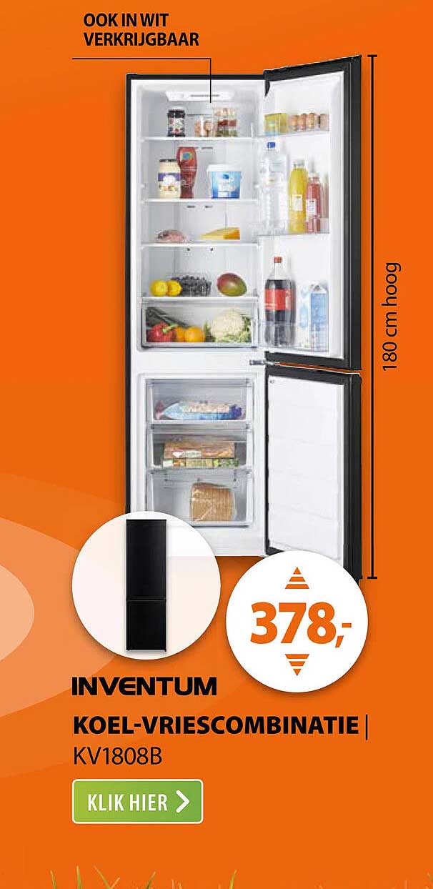 INVENTUM KOEL-VRIESCOMBINATIE | KV1808B