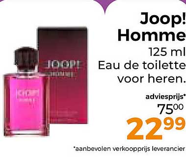 Joop! Homme 125 ml Eau de toilette voor heren.