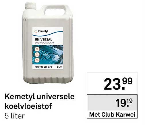 Kemetyl universele koelvloeistof 5 liter