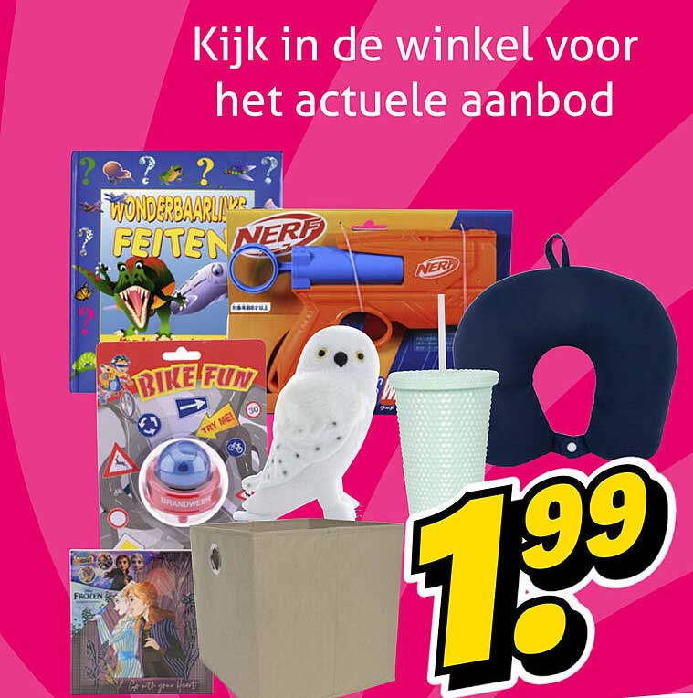 Kijk in de winkel voor het actuele aanbod