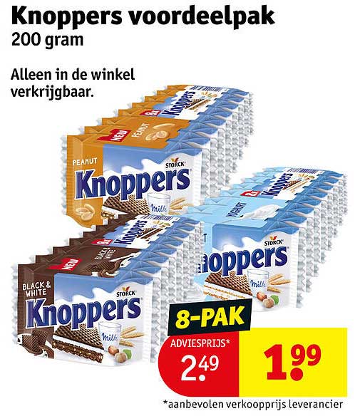 Knoppers voordeelpak 200 gram 8-PAK