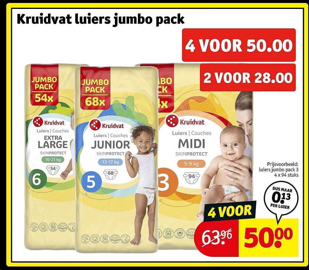 Kruidvat luiers jumbo pack