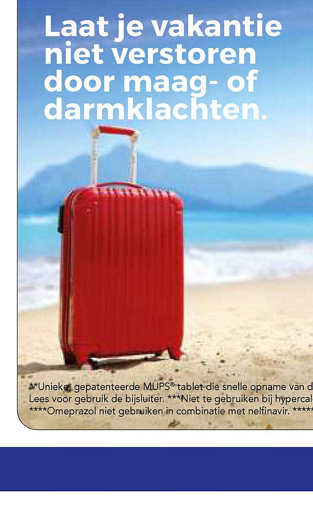 Laat je vakantie niet verstoren door maag- of darmklachten.