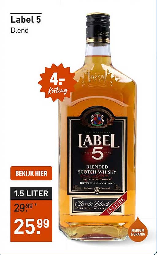 Label 5 Blend 1.5 liter