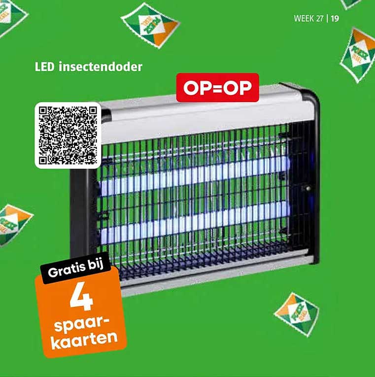 LED insectendoder OP=OP Gratis bij 4 spaar-kaarten