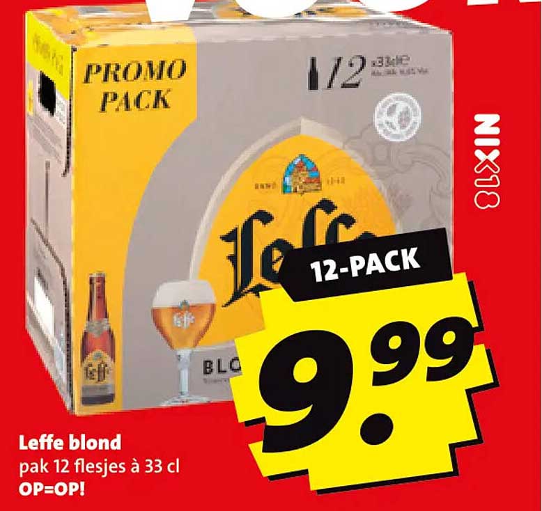 Leffe blond pak 12 flesjes à 33 cl OP=OP! 12-PACK