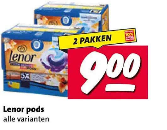 Lenor pods alle varianten 2 pakken 900
