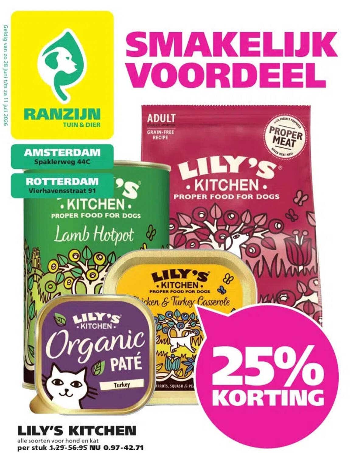 LILY'S KITCHEN 25% KORTING