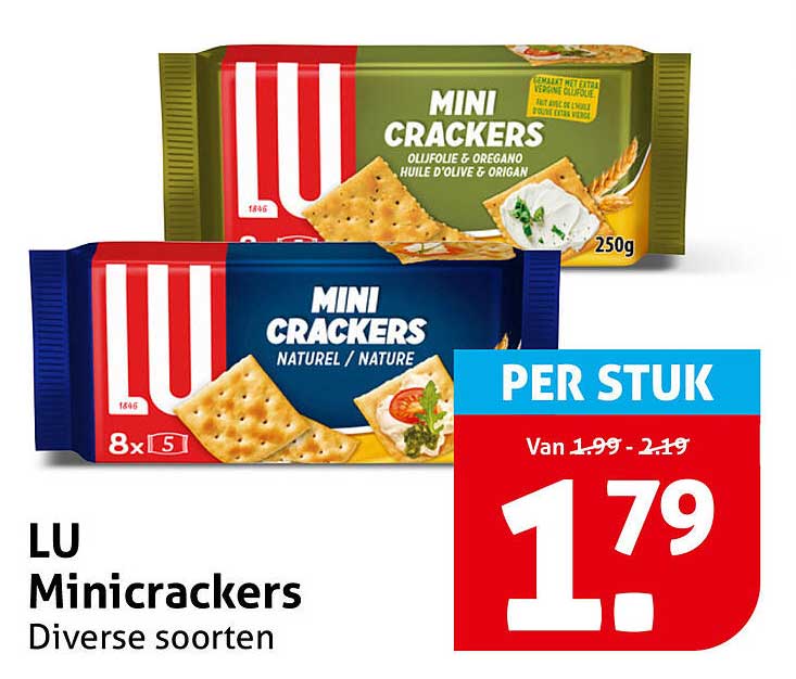 LU Minicrackers Diverse soorten