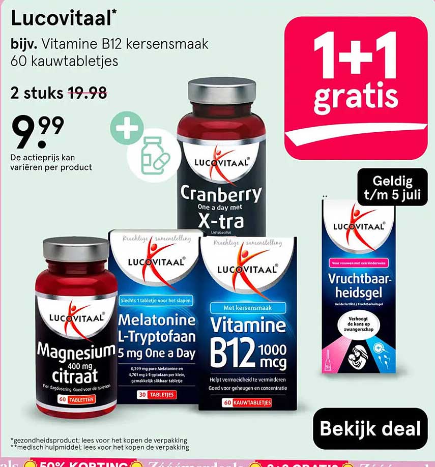 Lucovitaal* 1+1 gratis