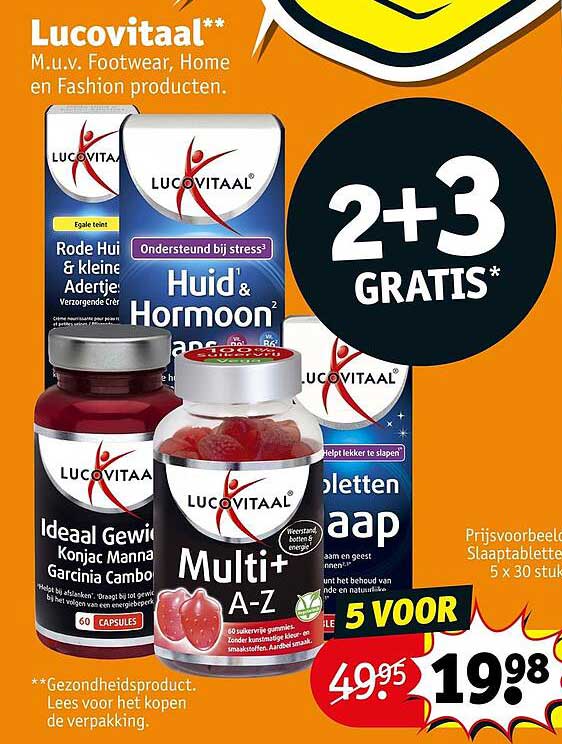 Lucovitaal** 2+3 GRATIS*