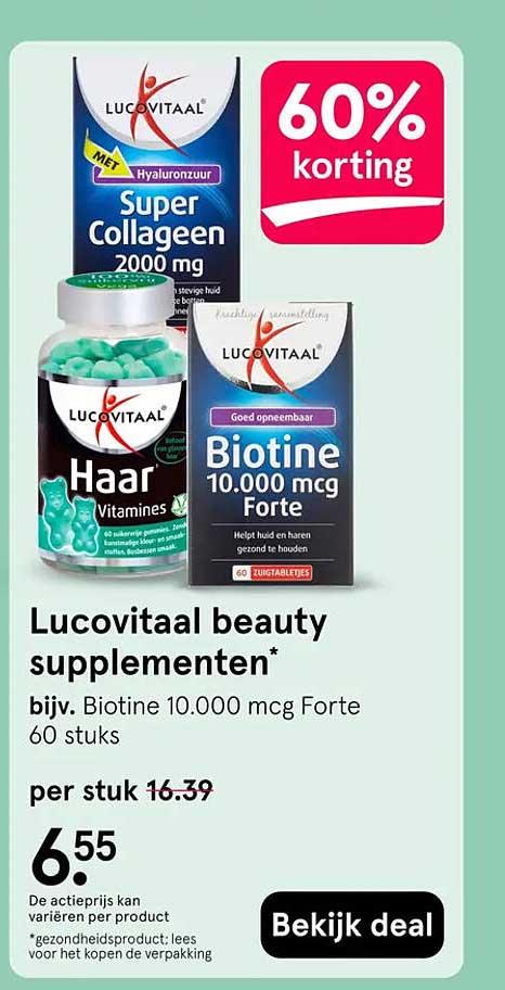 Lucovitaal beauty supplementen*