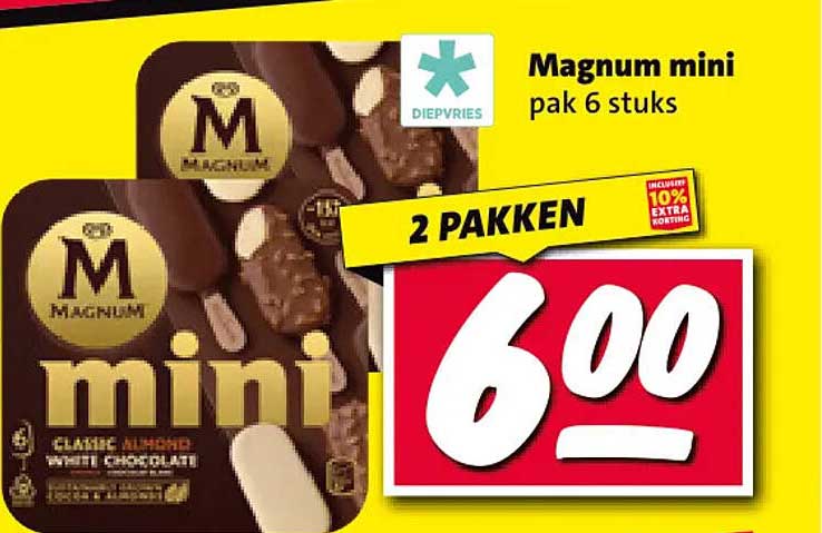 Magnum mini pak 6 stuks 2 pakken