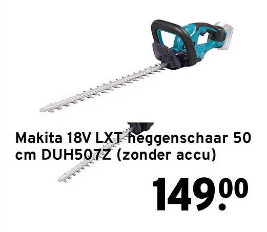Makita 18V LXT heggenschaar 50 cm DUH507Z (zonder accu)