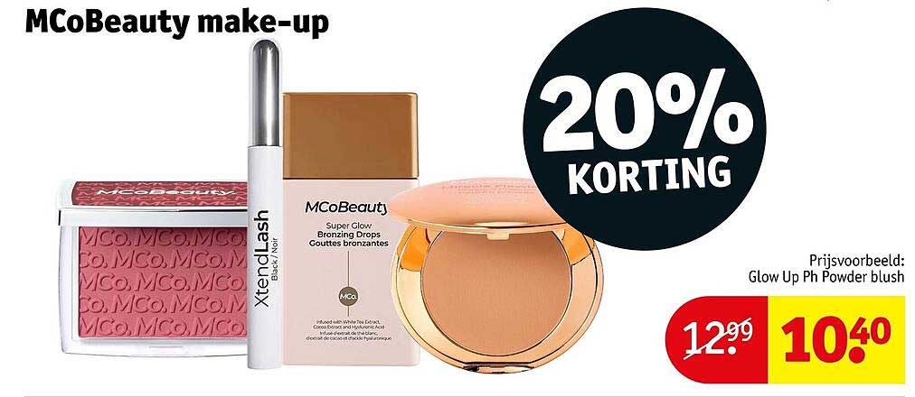 MCoBeauty make-up 20% KORTING