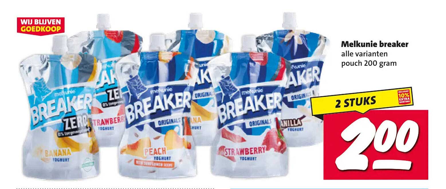 Melkunie breaker alle varianten pouch 200 gram 2 STUKS