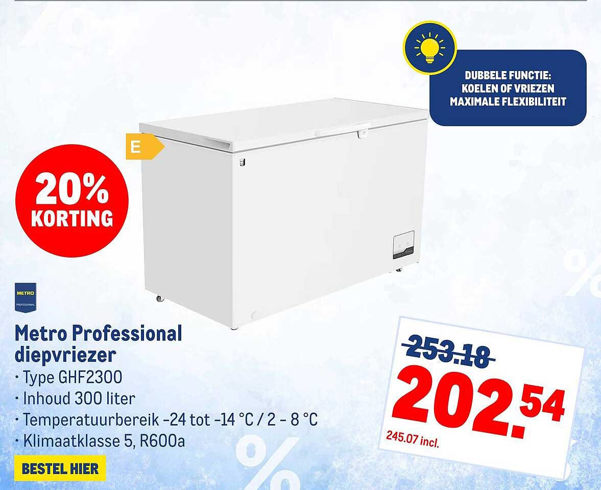 Metro Professional diepvriezer