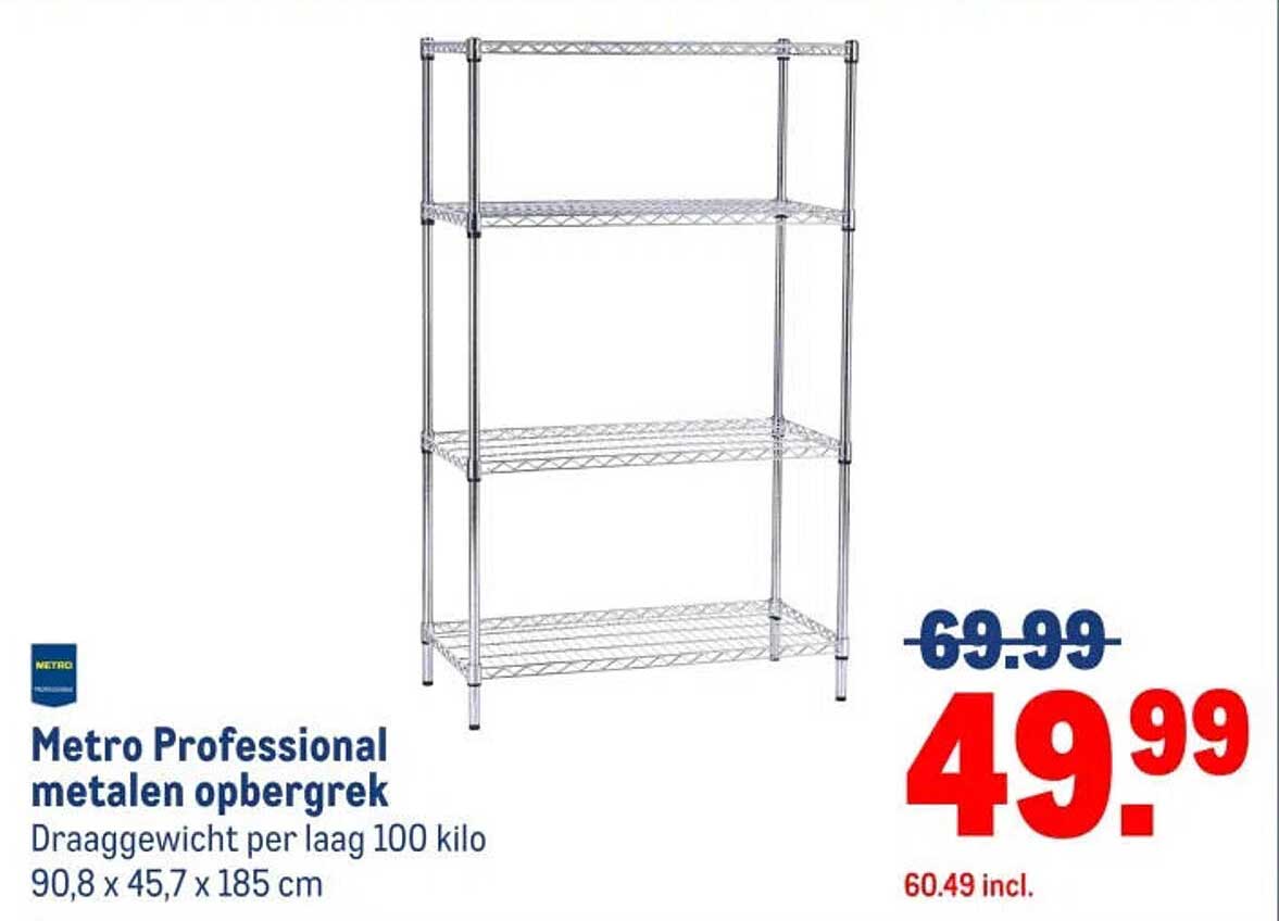 Metro Professional metalen opbergrek