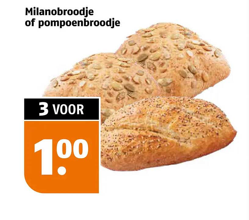 Milanobroodje of pompoenbroodje