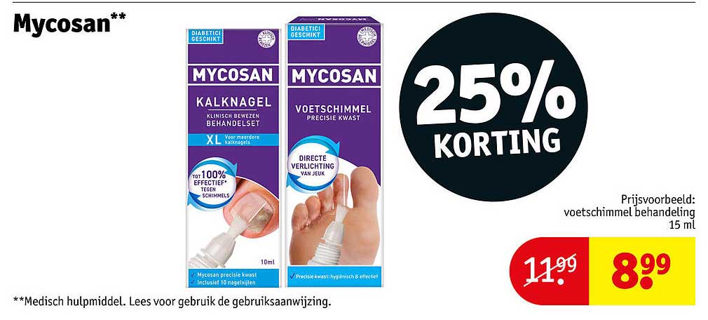 Mycosan 25% korting