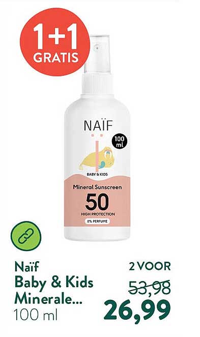 Naïf Baby & Kids Minerale... 100 ml 1+1 GRATIS