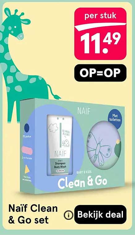 Naïf Clean & Go set