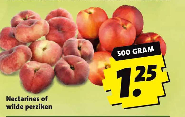 Nectarines of wilde perziken