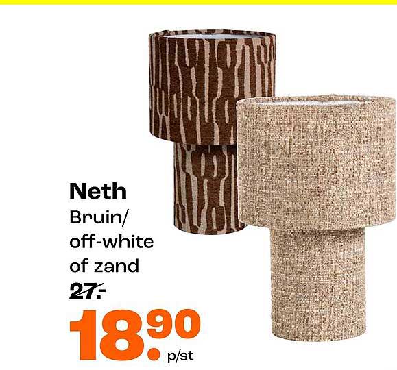 Neth Bruin/off-white of zand