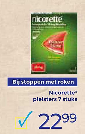 Nicorette pleisters 7 stuks