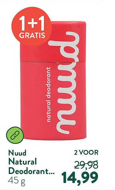 Nuud Natural Deodorant... 1+1 GRATIS