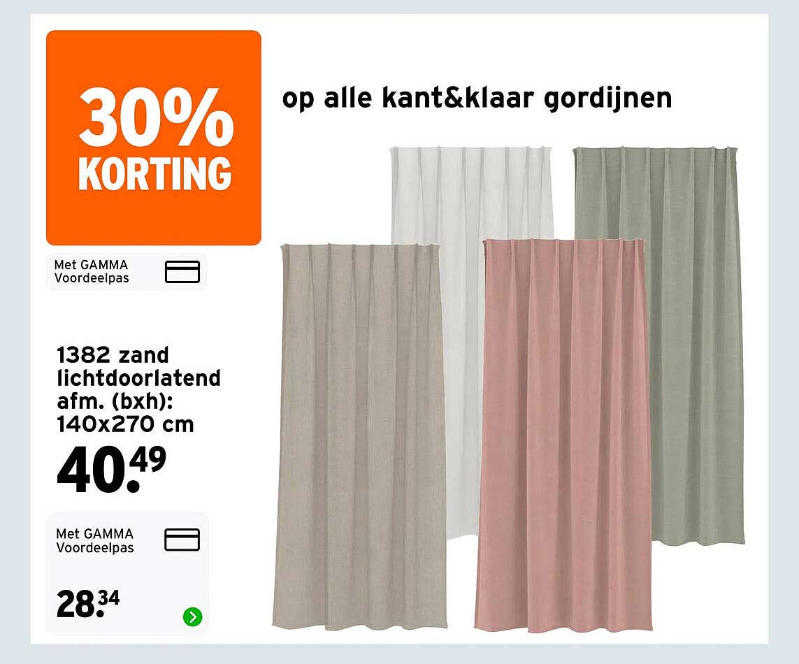 op alle kant&klaar gordijnen