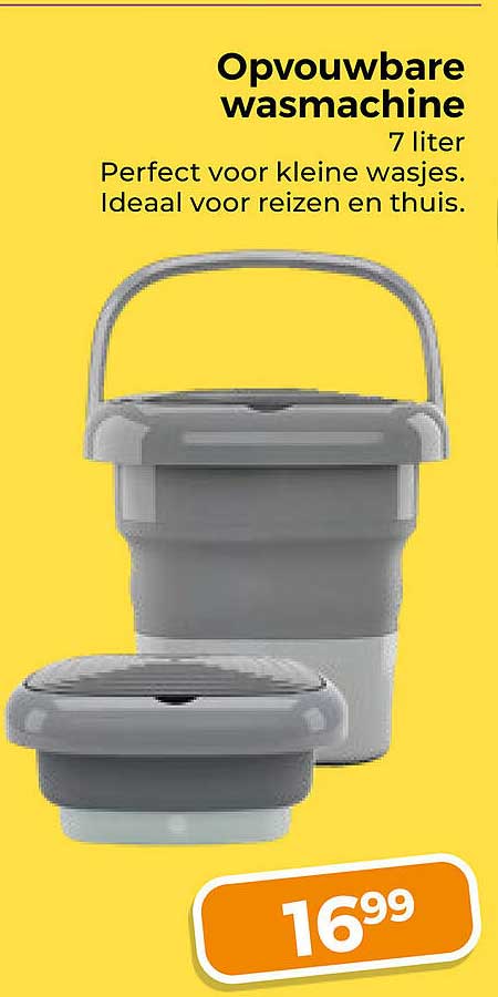 Opvouwbare wasmachine 7 liter