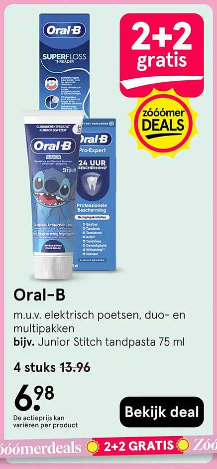 Oral-B 2+2 gratis