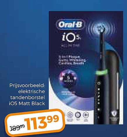 Oral-B iO Series 5 elektrische tandenborstel Mat Black
