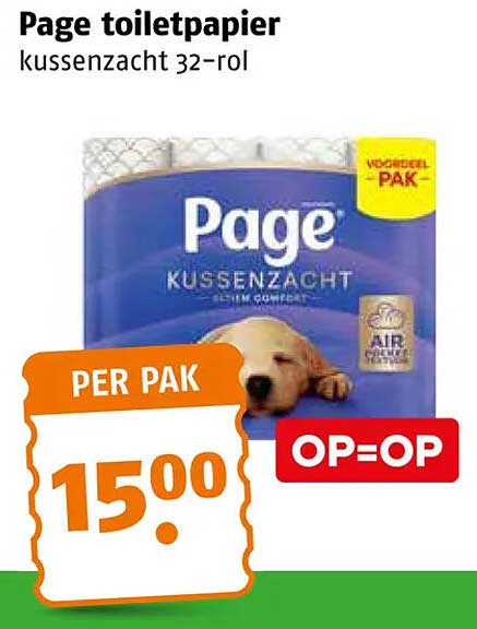 Page toiletpapier kussenzacht 32-rol OP=OP