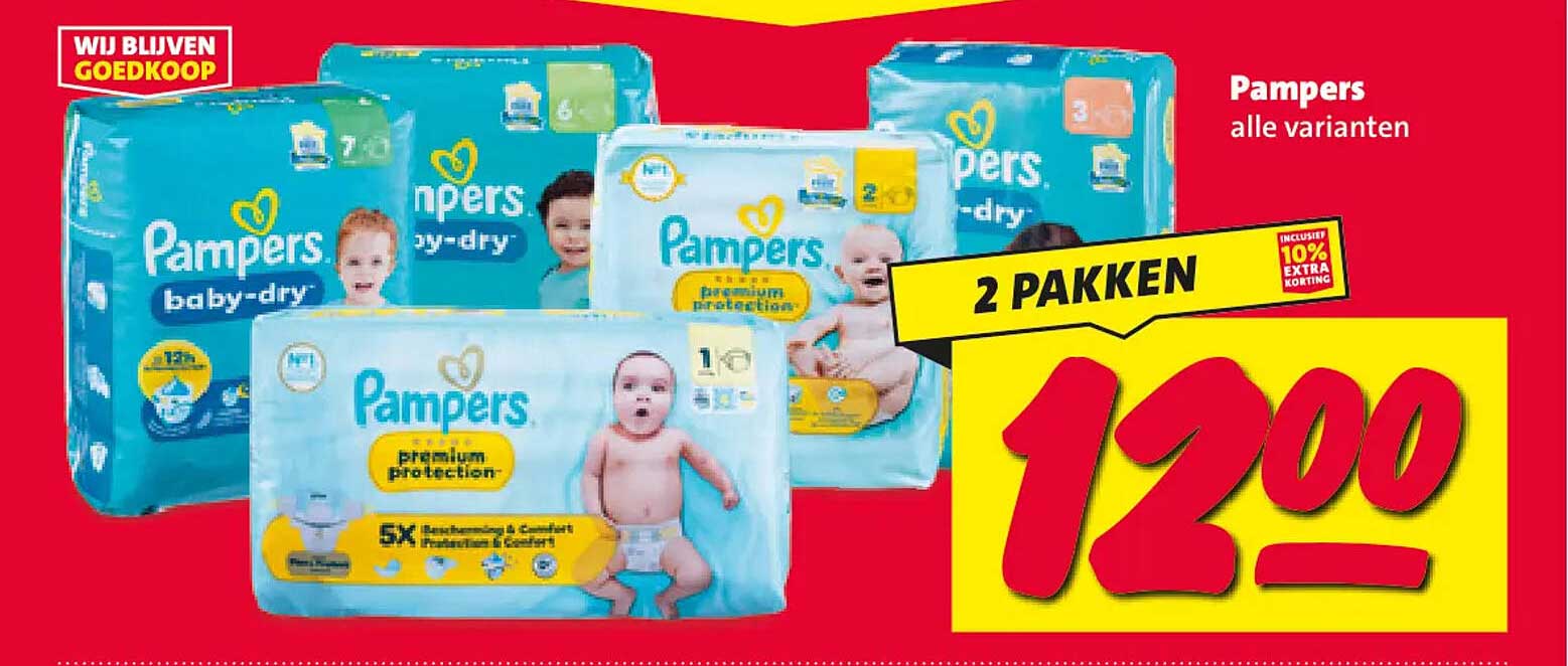 Pampers alle varianten 2 pakken