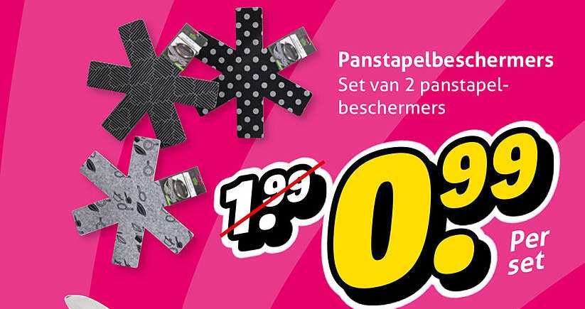 Panstapelbeschermers Set van 2 panstapelbeschermers