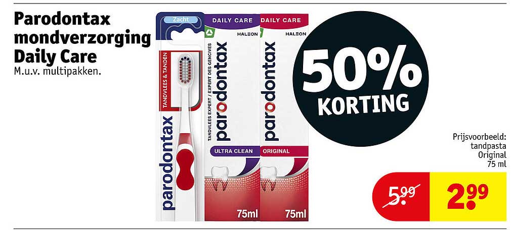 Parodontax mondverzorging Daily Care 50% KORTING