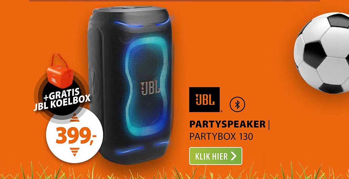 PARTYSPEAKER | PARTYBOX 130 +GRATIS JBL KOELBOX