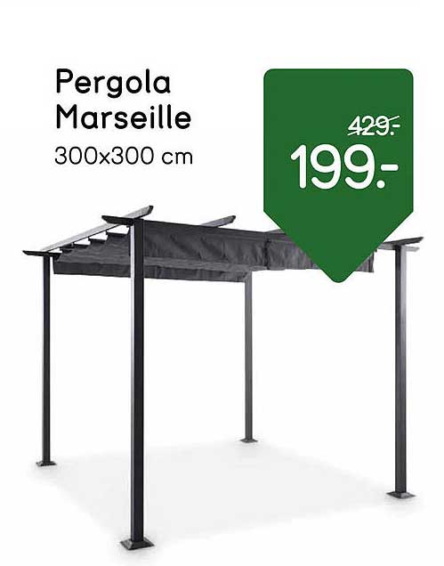 Pergola Marseille 300x300 cm