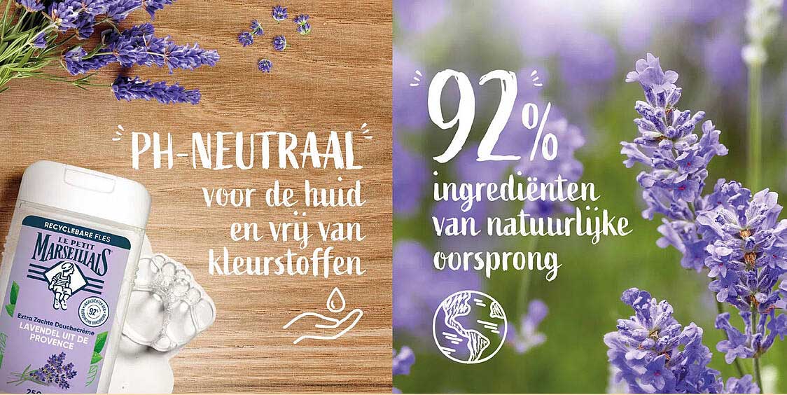PH-NEUTRAAL voor de huid en vrij van kleurstoffen