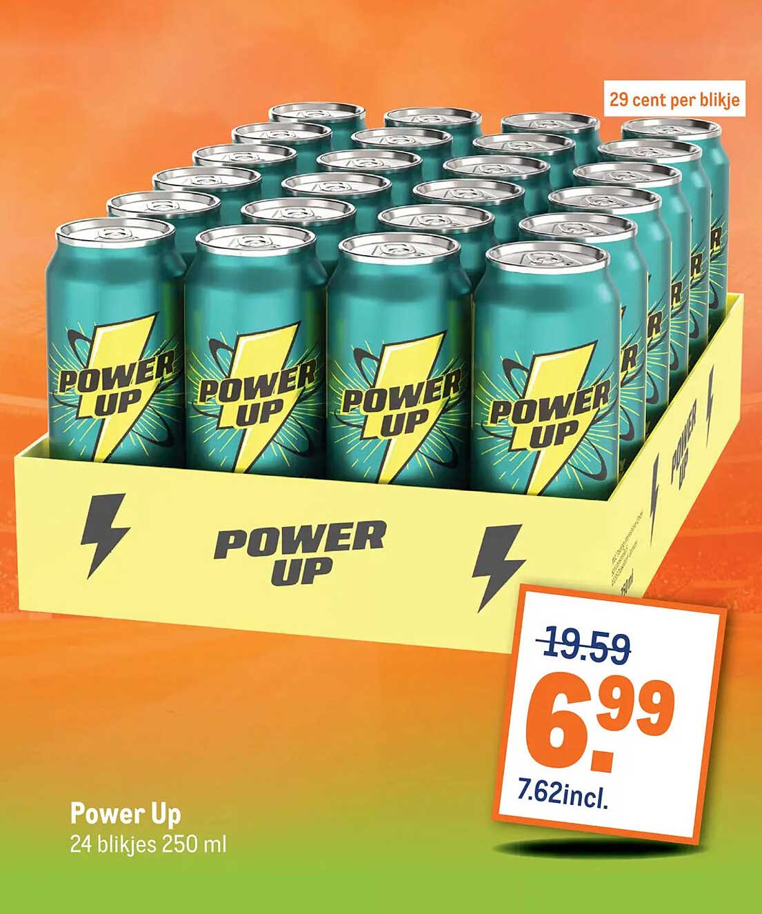 Power Up 24 blikjes 250 ml