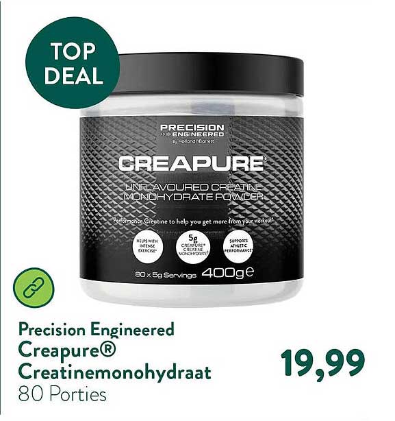 Precision Engineered Creapure® Creatinemonohydraat 80 Porties