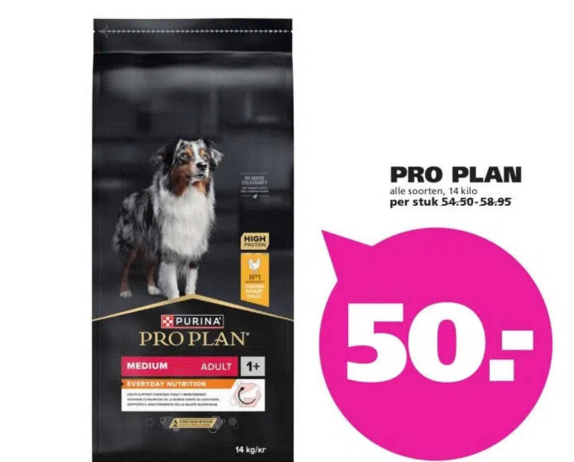 PRO PLAN alle soorten, 14 kilo per stuk
